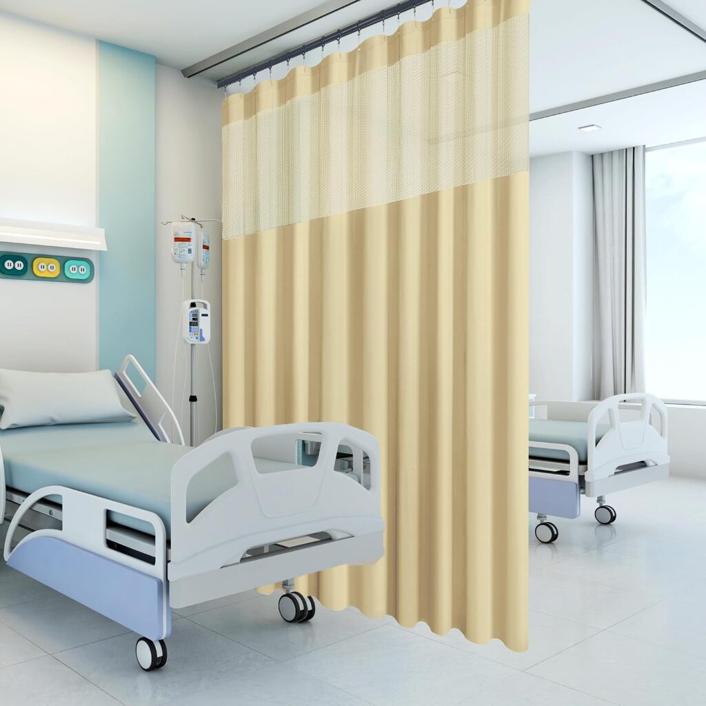 Beige Hospital Curtains