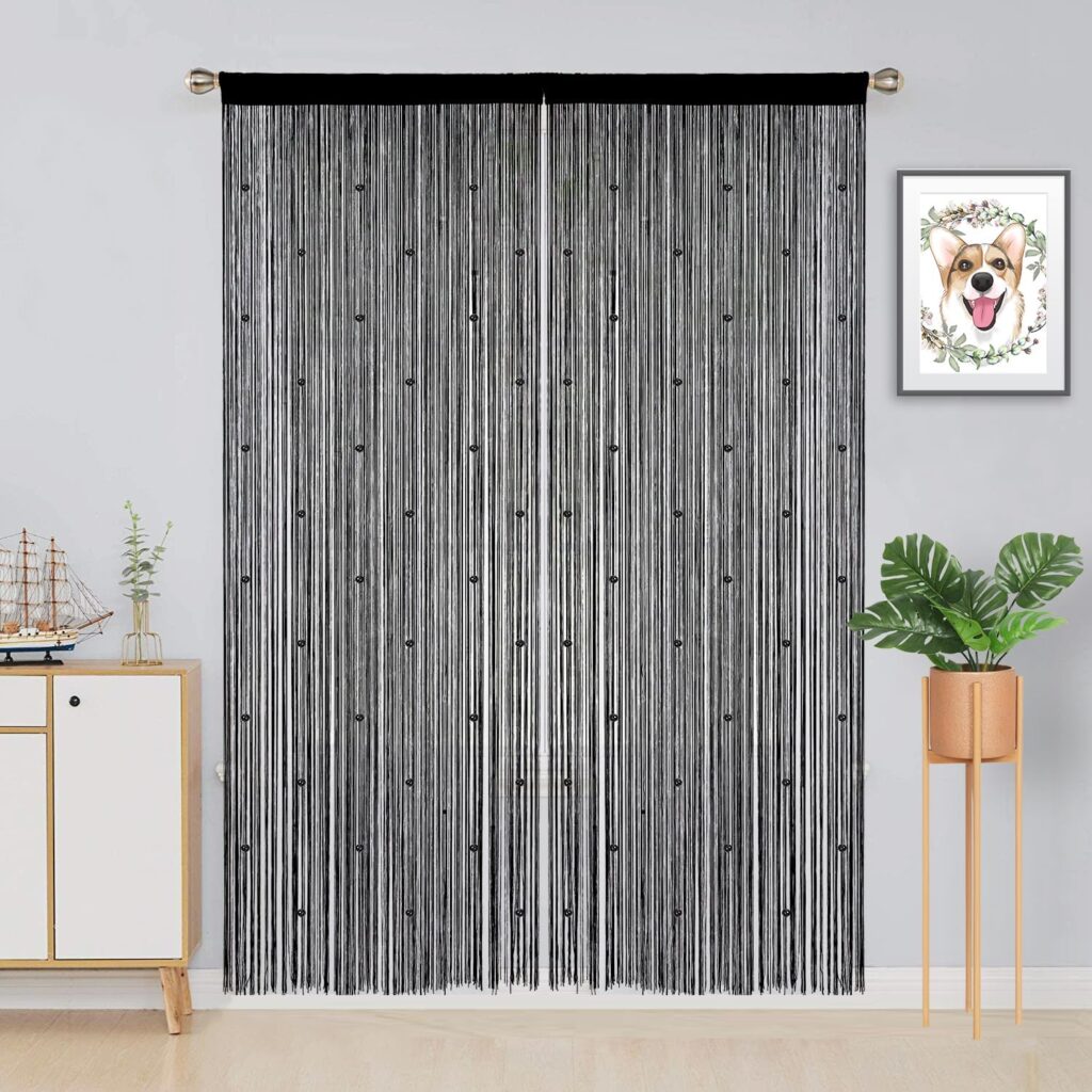 Black Beaded Curtain