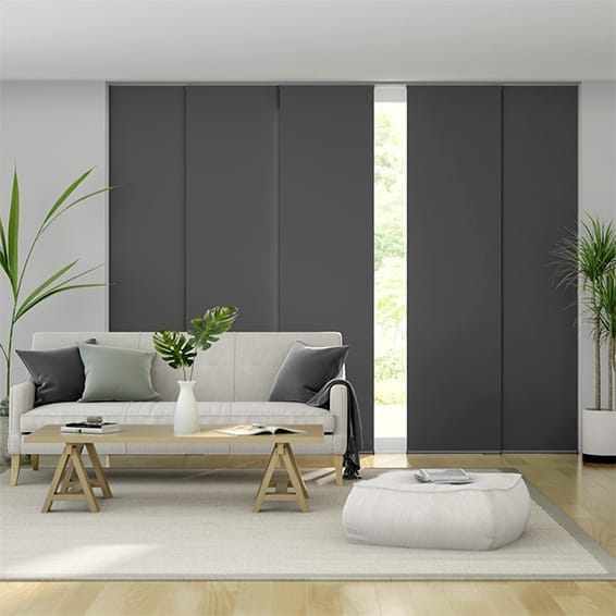 Blackout Charcoal Panel Blinds