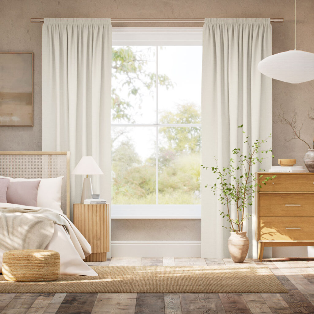 Bonnie Ivory Bedroom Curtains