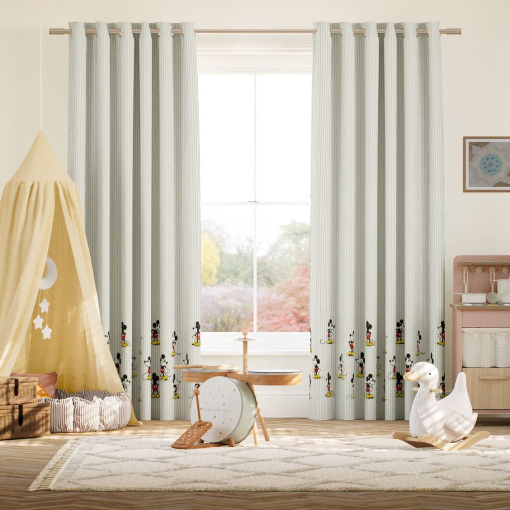 Border Dove Grey Curtains