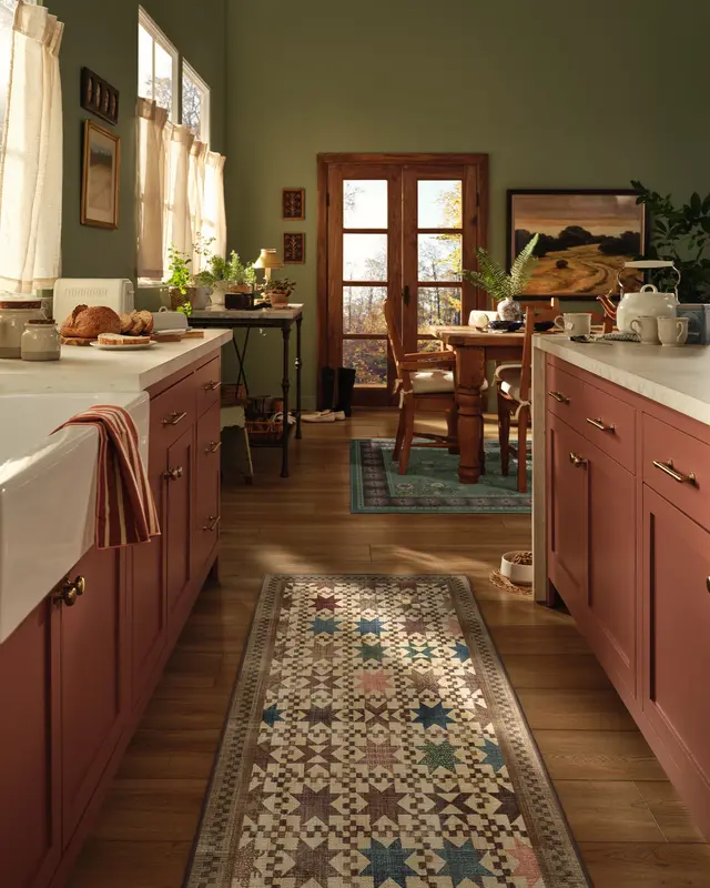Calloway Brown Kitchen Mats