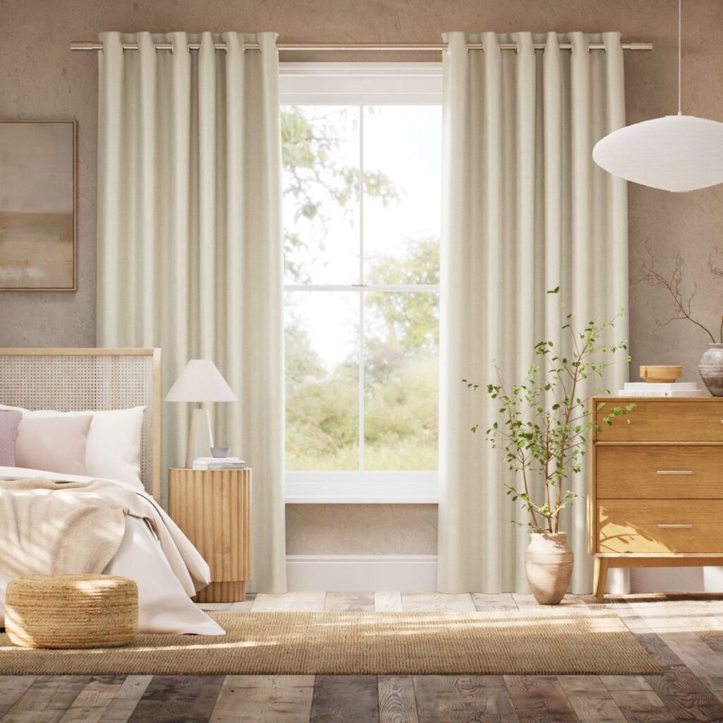 Champagne Silk Curtains