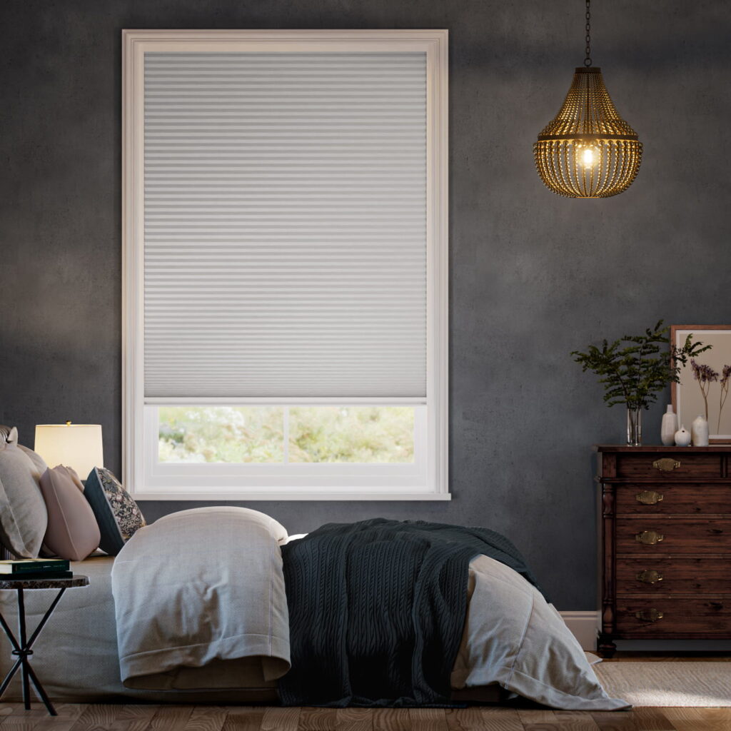 Cloud Grey Honeycomb Blinds