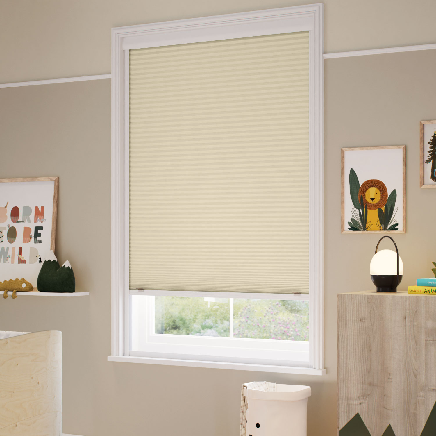 Cornsilk Honeycomb Blinds