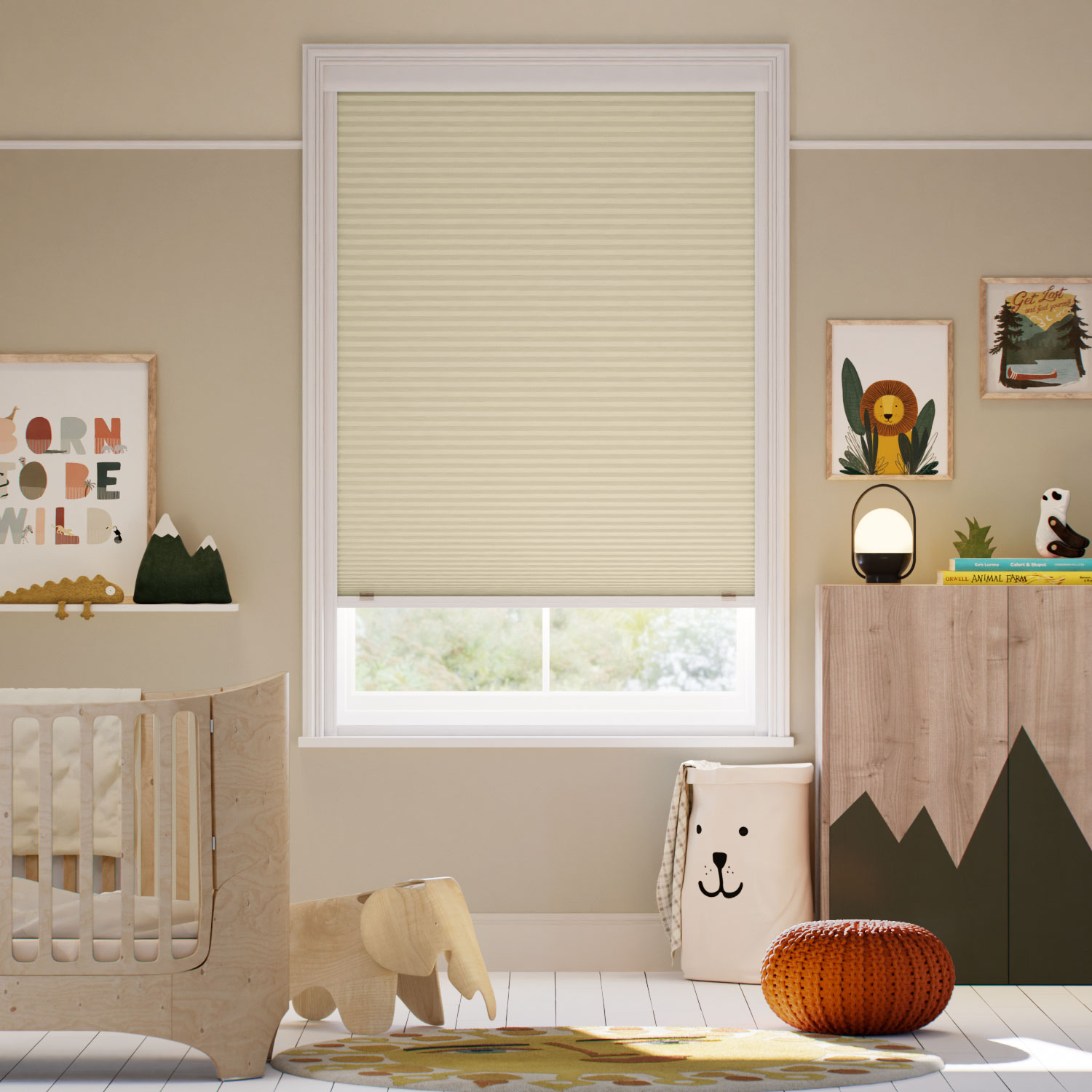 Cornsilk Honeycomb Blinds