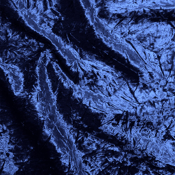 Crushed Velvet Royal Blue Curtains