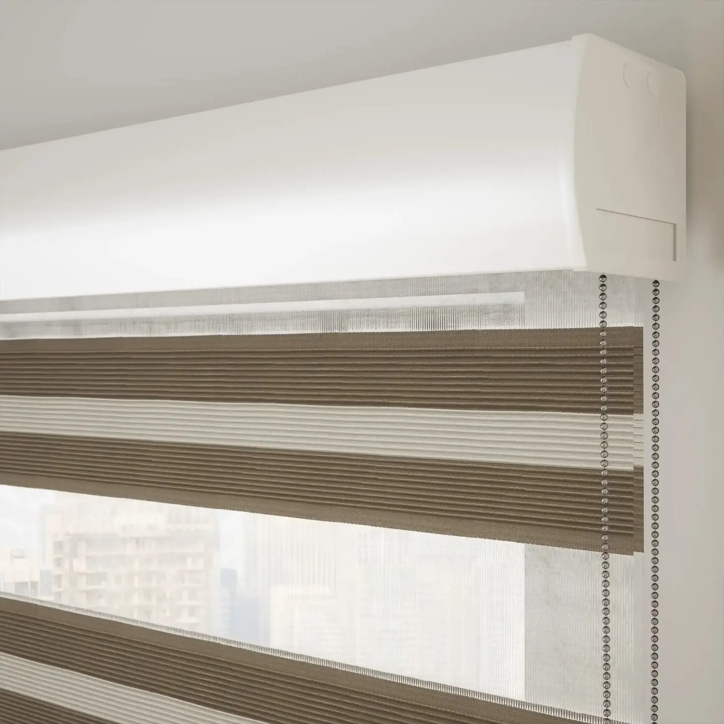 Dark Brown Zebra Blinds