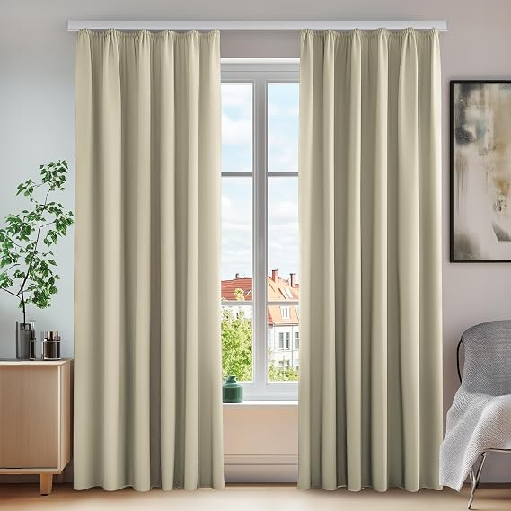 Deconovo Solid Window Curtains