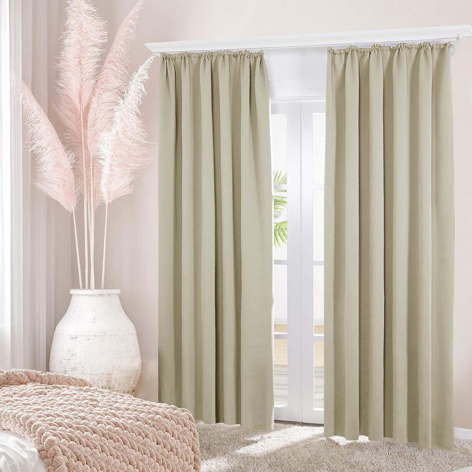 Deconovo Solid Window Curtains