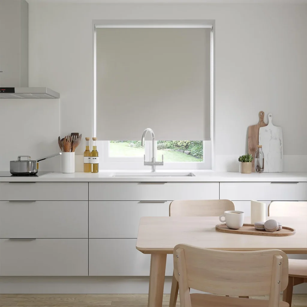 Dove Cream Kitchen Blinds