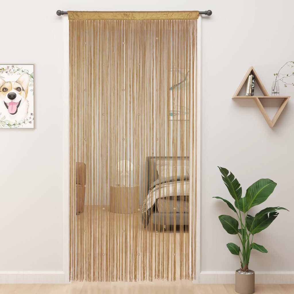 Ecru Beaded Curtains