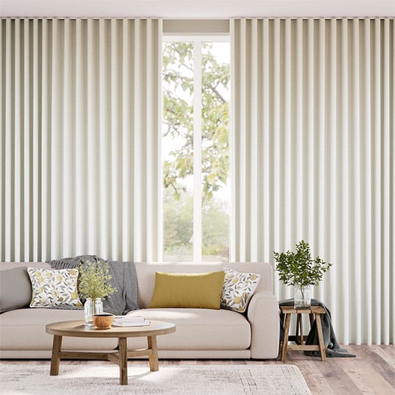 Elodie Classic White Motorized Curtains