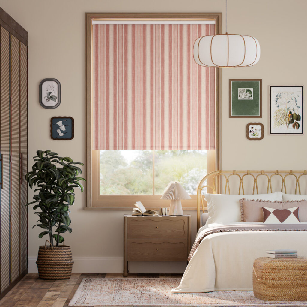 Fuji Red Bedroom Blinds