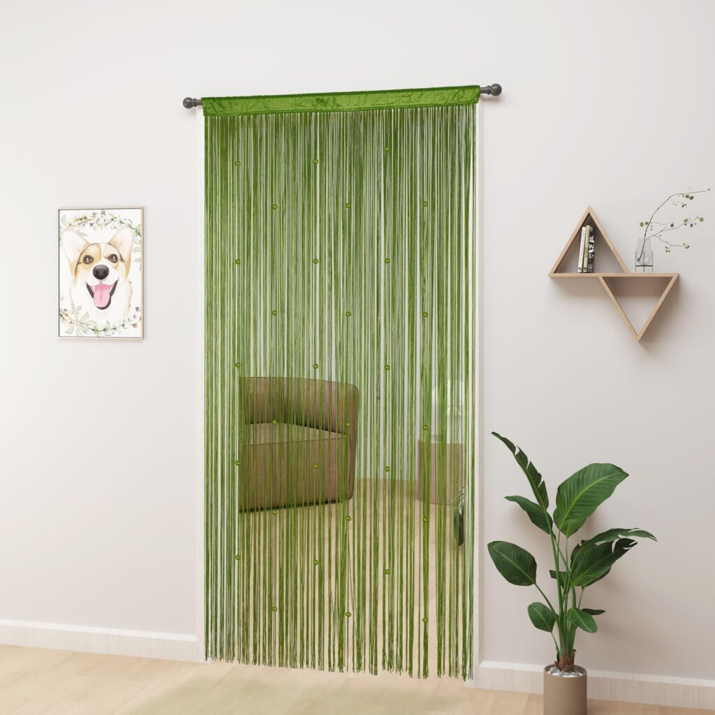 Green Beaded Curtain