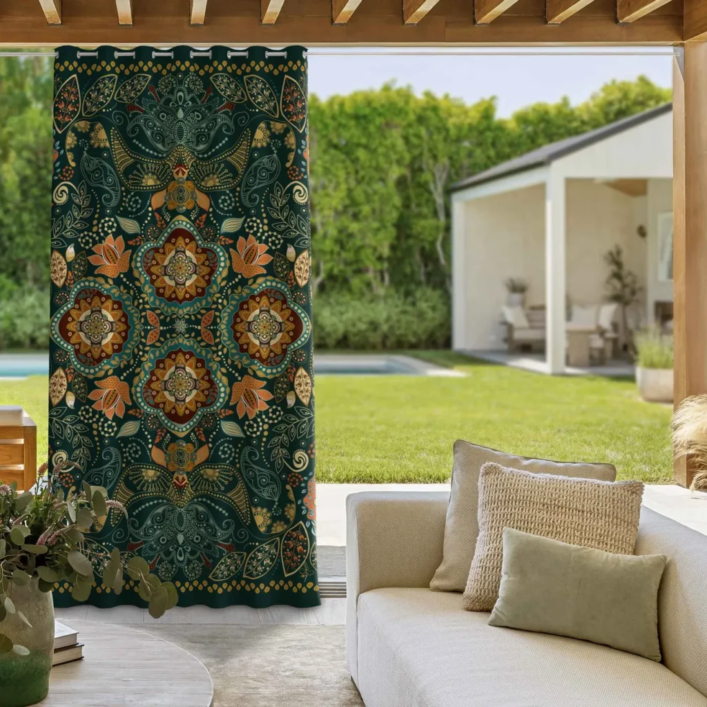 Green Outdoor Curtains