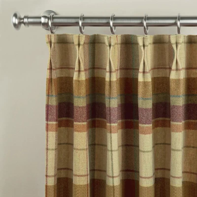 Karin Plaid Pure Wool Curtains