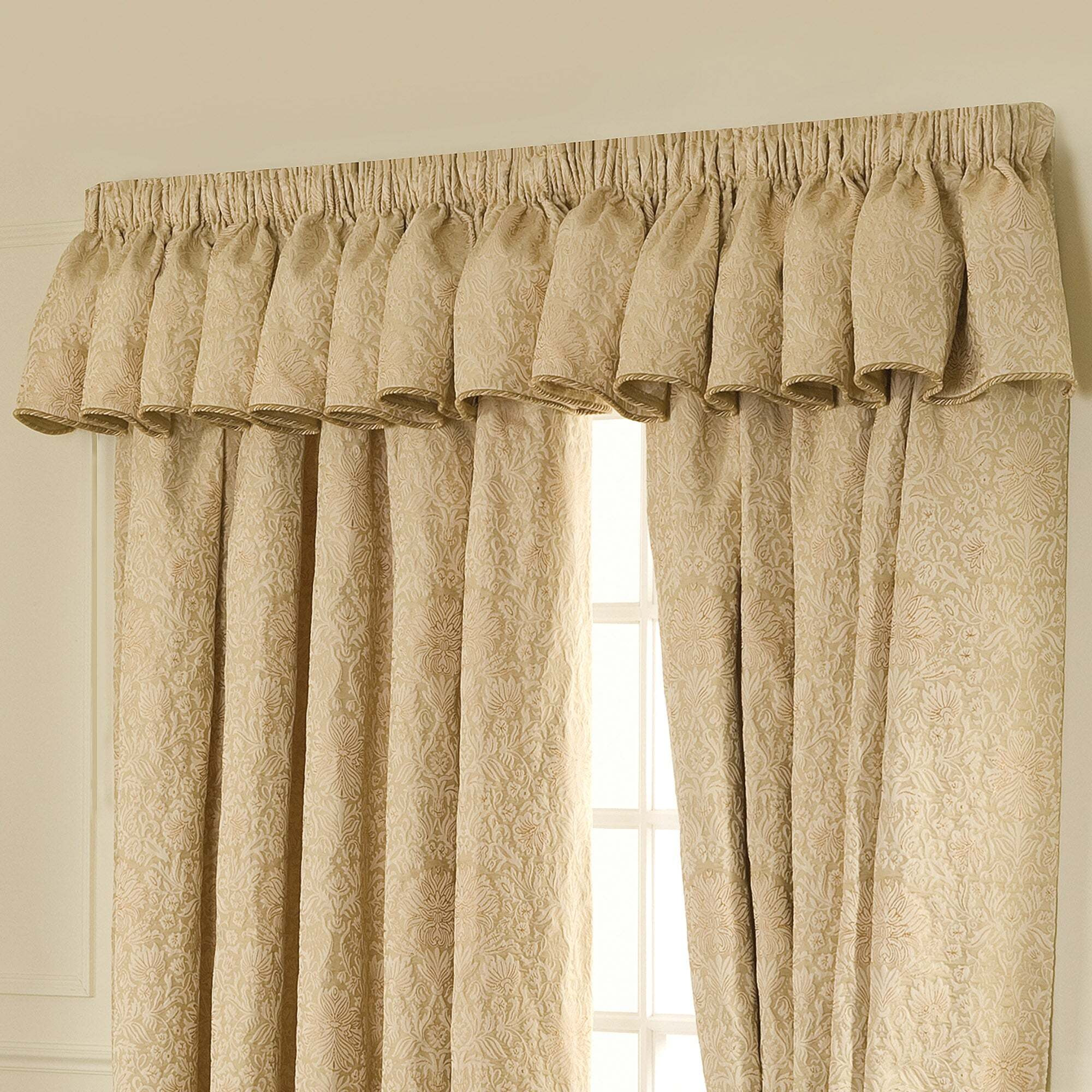 Kensington Gold Pelmet Curtains
