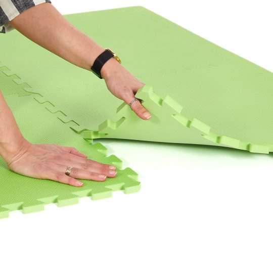 Lime Green Interlock Mats