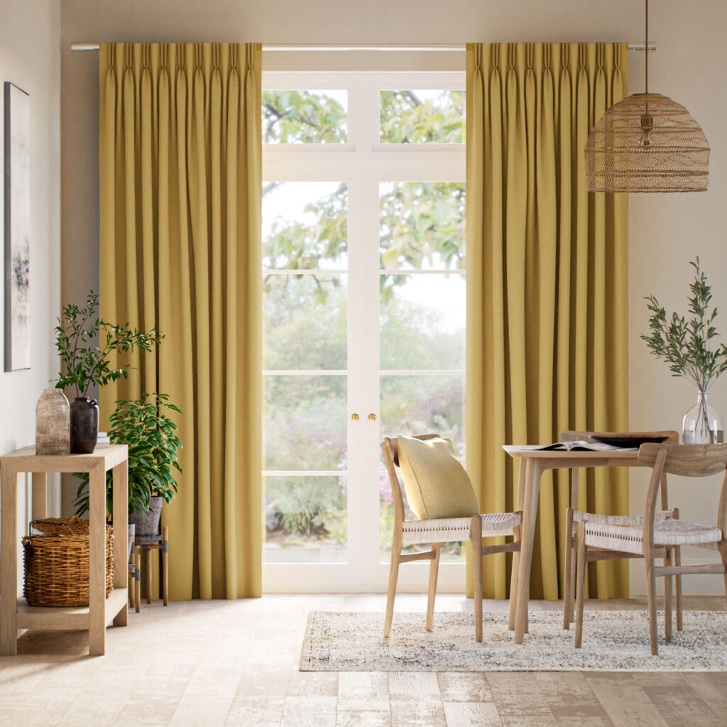 Linen Saffron Curtains