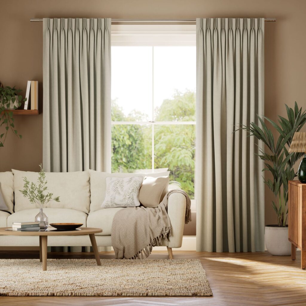Linus Natural Textured Curtains