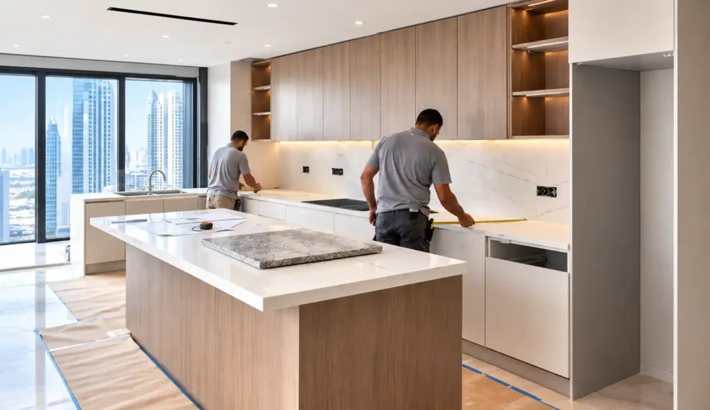 Luxury Kitchen Installation with City Views