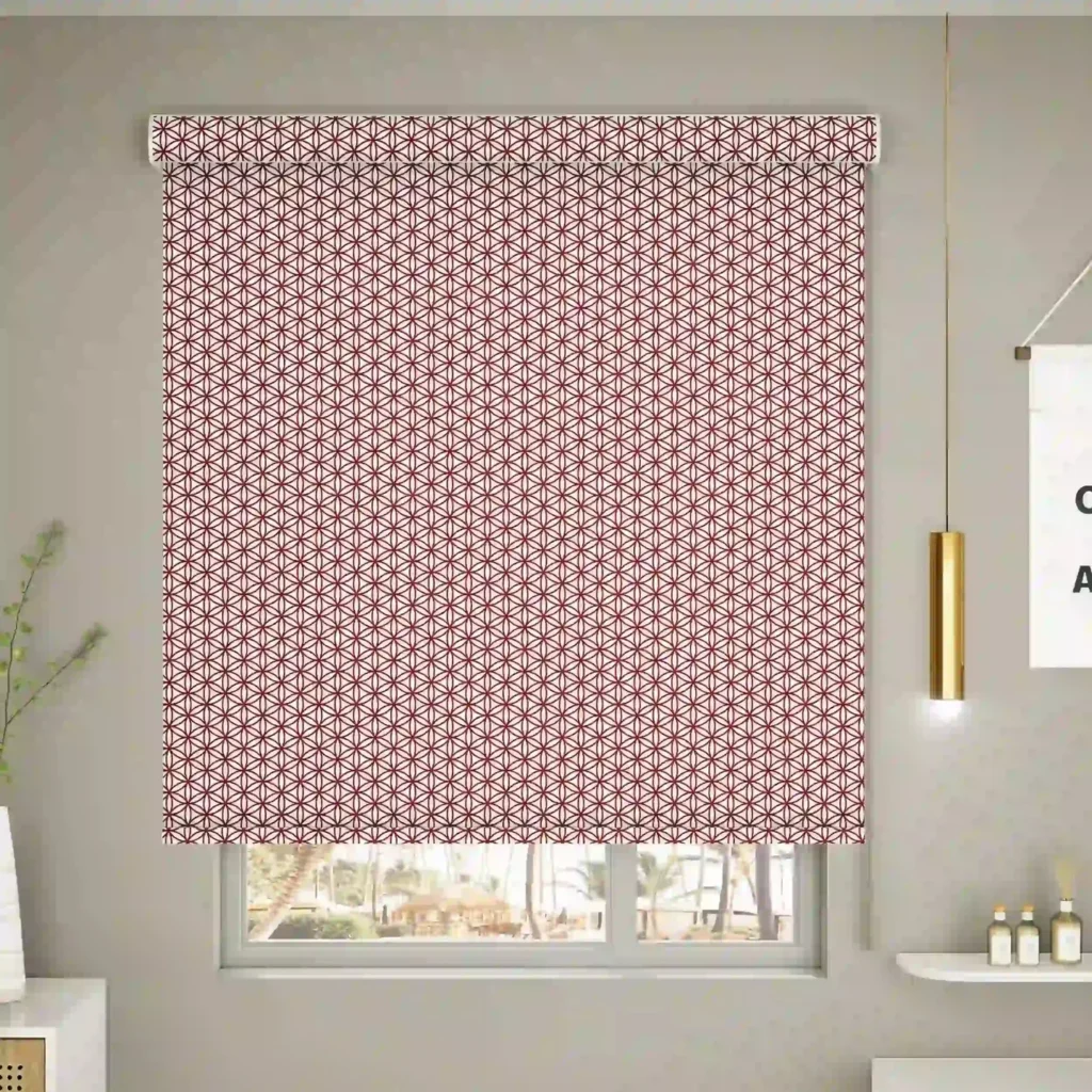 Maroon Sunscreen Blinds