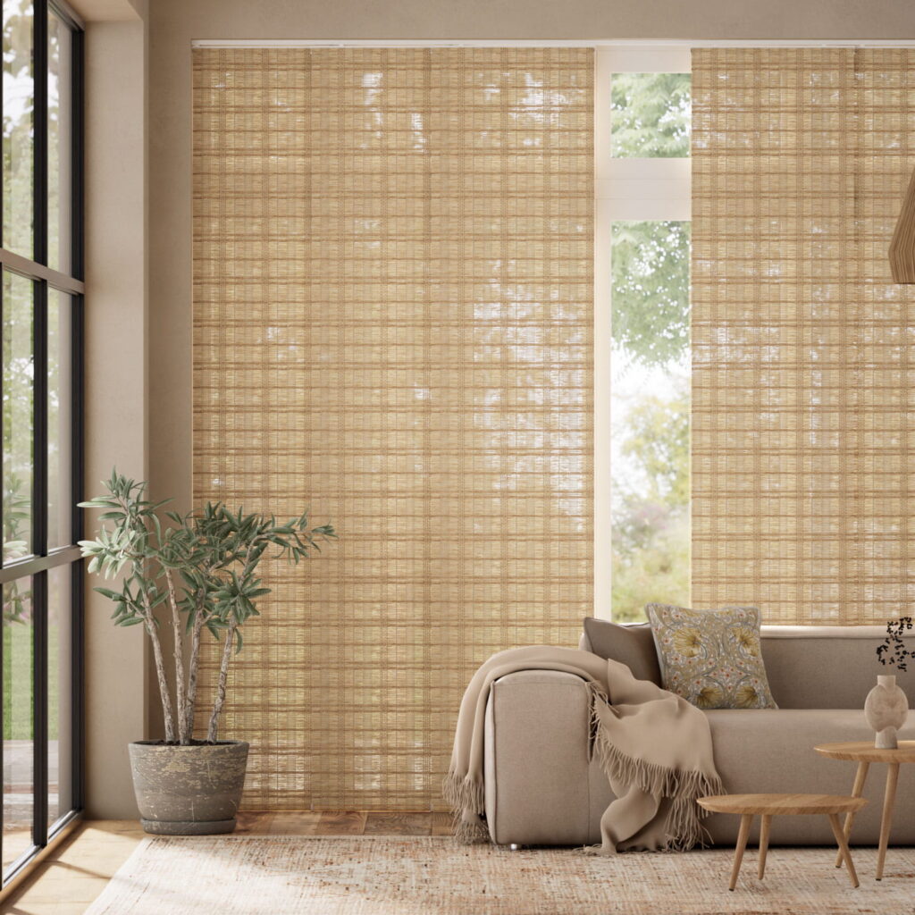 Moreno Oak Panel Blinds
