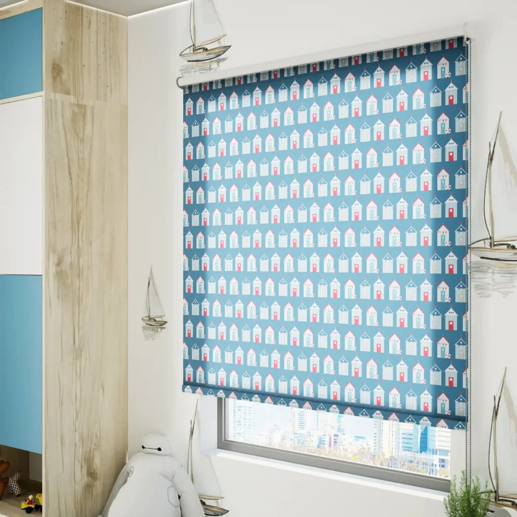Navy Blue Kids Room Blinds