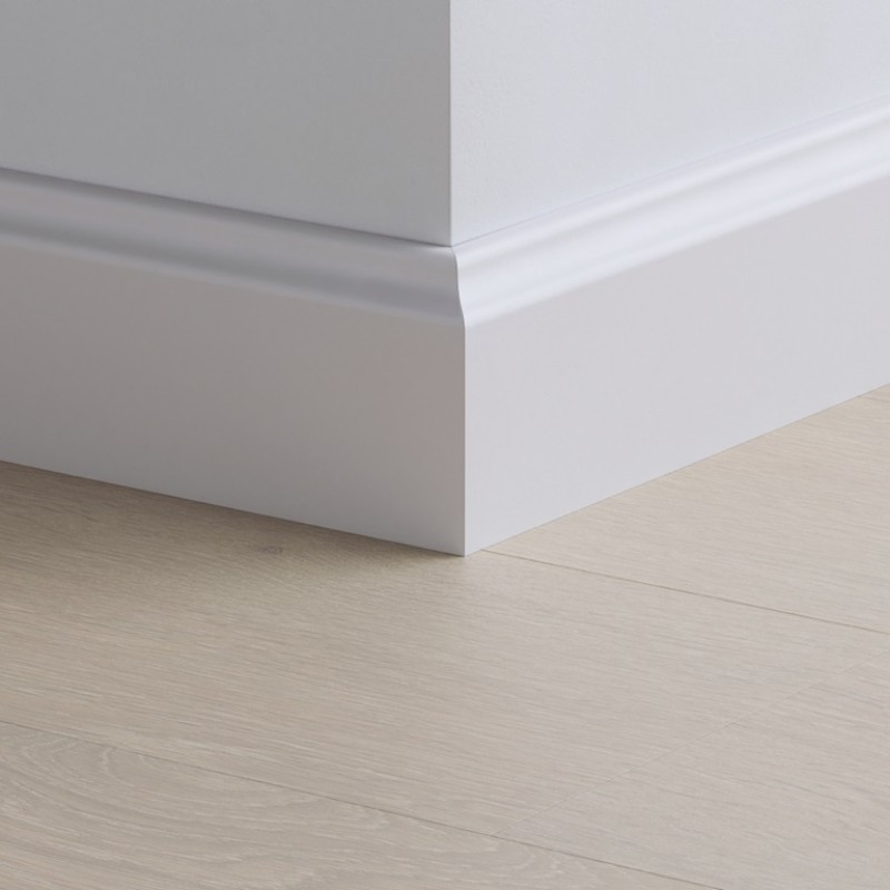 Ogee White Wood Skirting