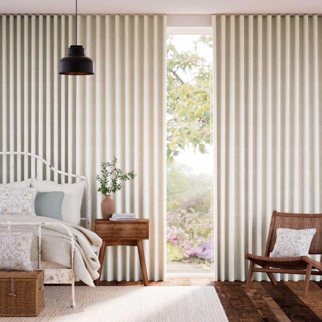 Parchment Motorized Curtains