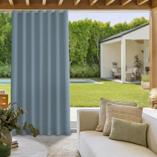 Pastel Blue Outdoor Curtains
