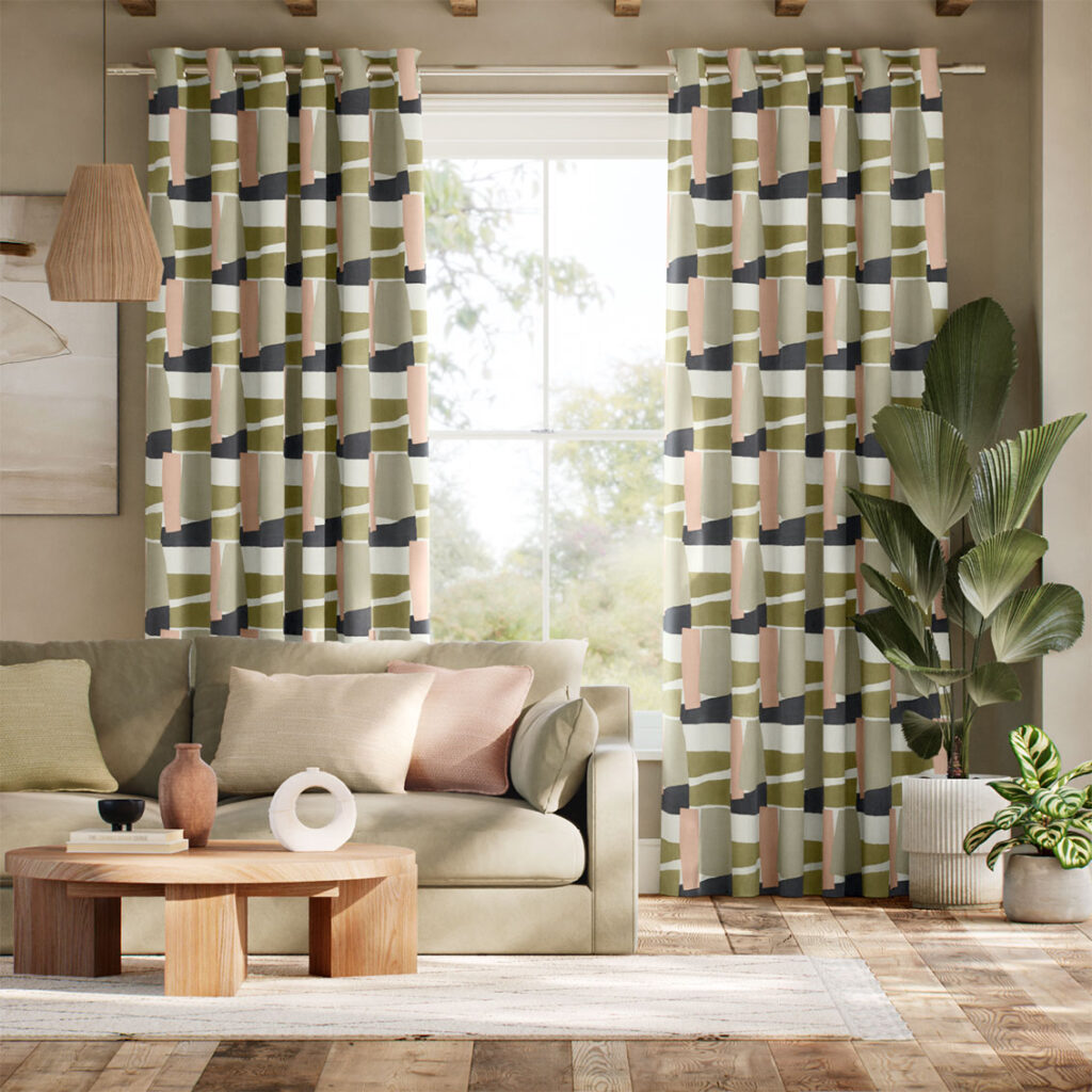 Porto Spring Dining Room Curtains