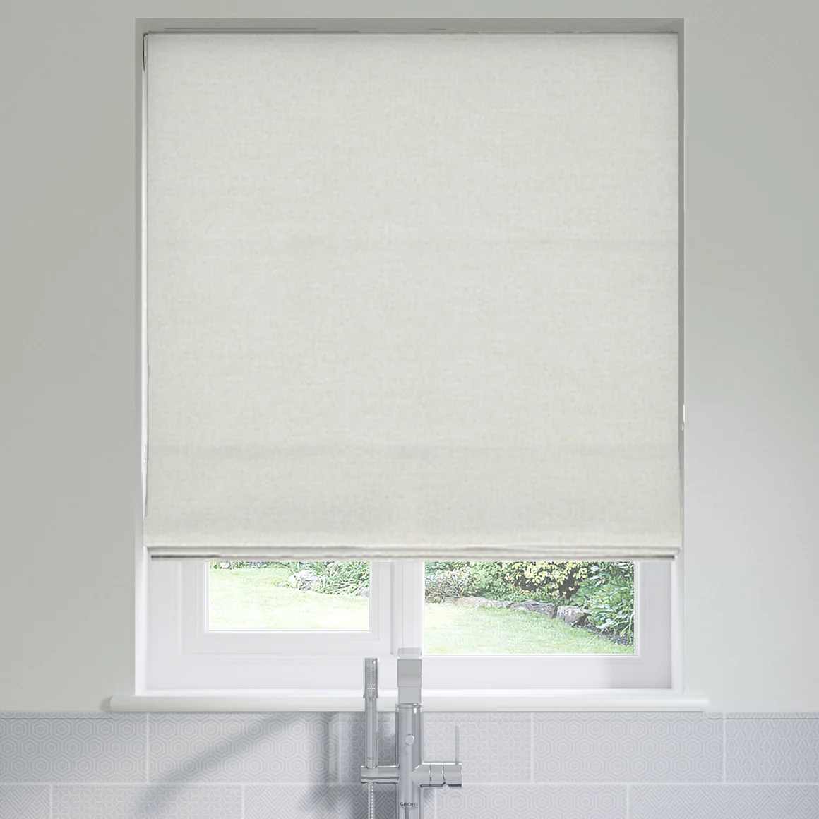Stone Beige Roman Blinds