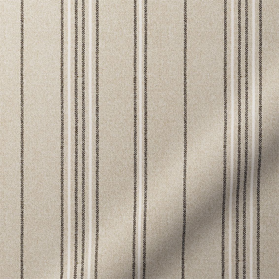 Taylor Latte Stripe Curtains