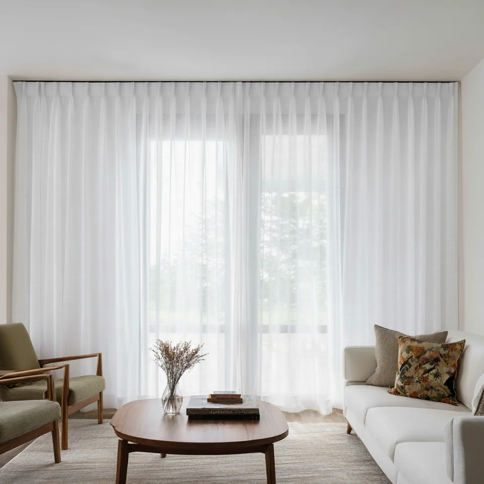 Triple Pinch Pleat Sheer Chiffon Curtain