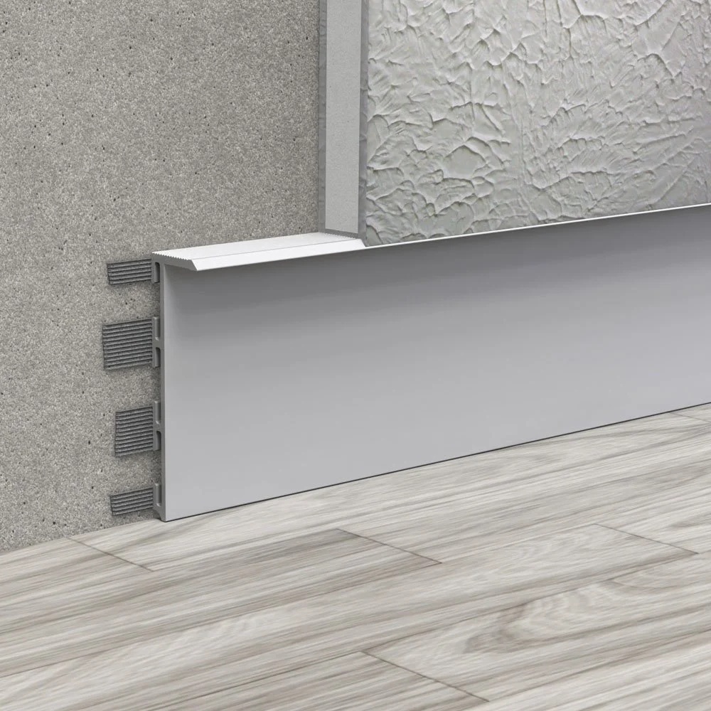 White Recessed Shadow Gap Skirting