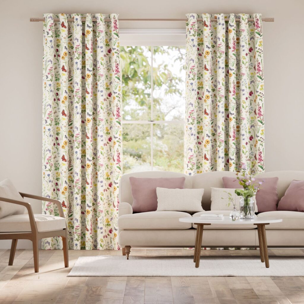Wild Flowers Meadow Floral Curtains