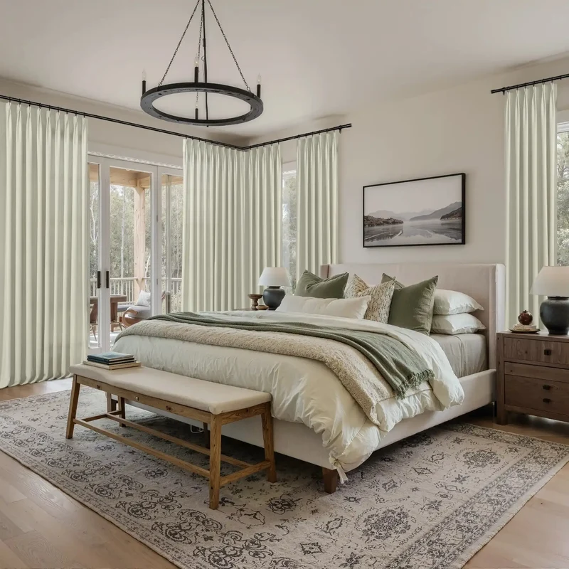 Wool Pleated Curtains