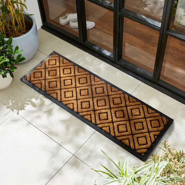 Diamond Coir Outdoor Doormat